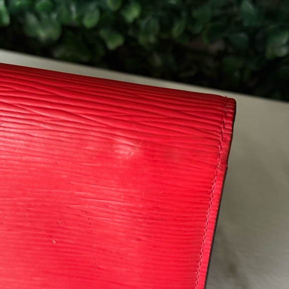 Louis Vuitton Red Epi Louise Long Wallet Authentic - Picture 6 of 16